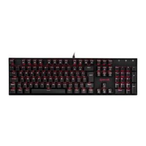 Teclado Mecânico Gamer Redragon Mitra Single Color LED Vermelho Switch Marrom