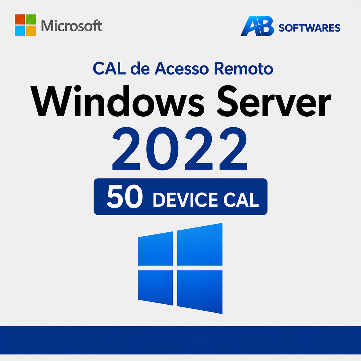 Cal de Acesso Remoto Windows Server 2022 – 50 dispositivos