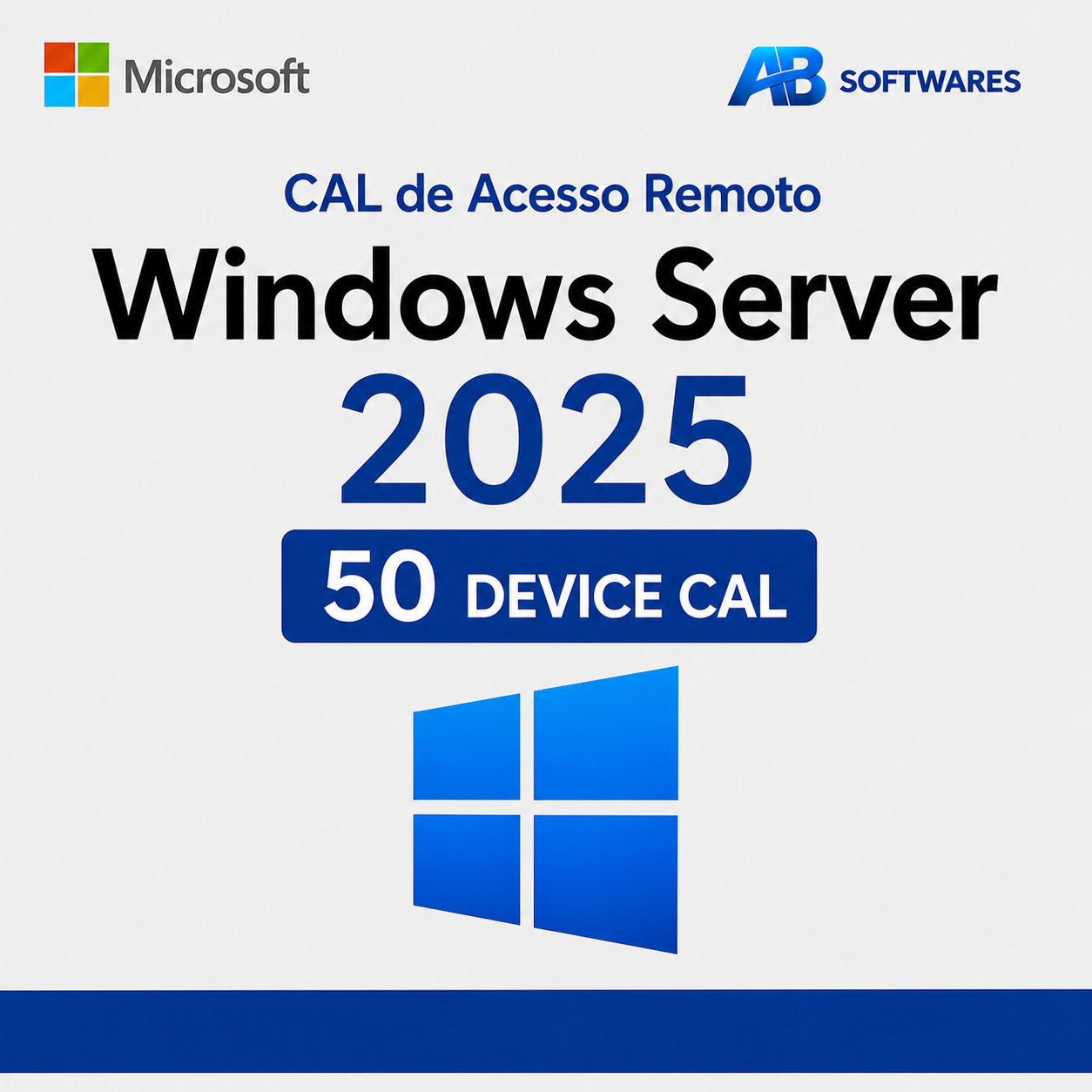Cal de Acesso Remoto Windows Server 2025 – 50 dispositivos